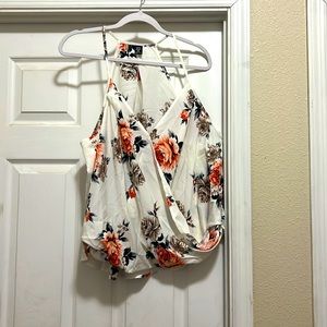 Floral tank top never worn